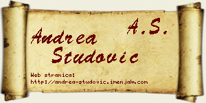 Andrea Studović vizit kartica